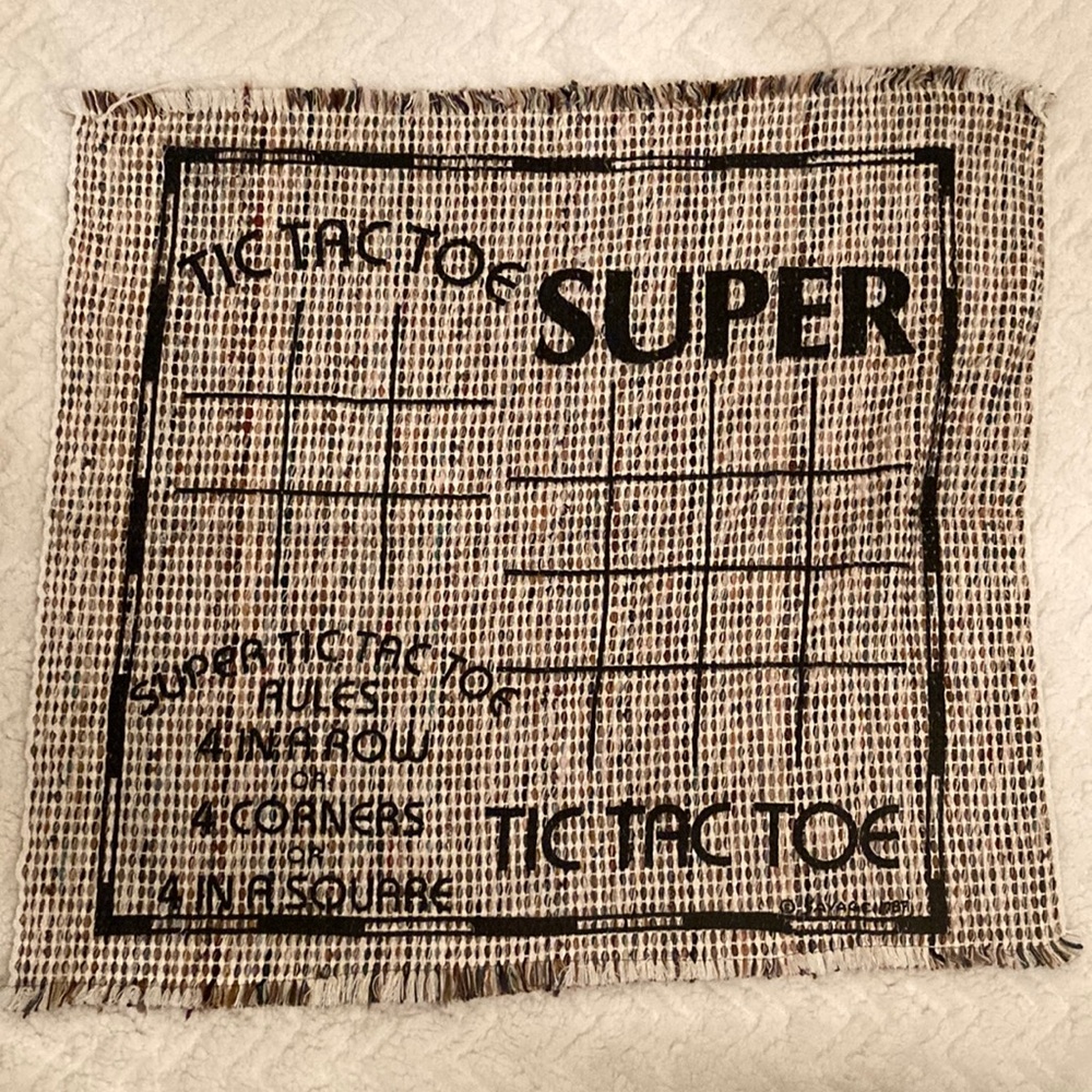Savage 1987 Super Tic Tac Toe Game Outdoor